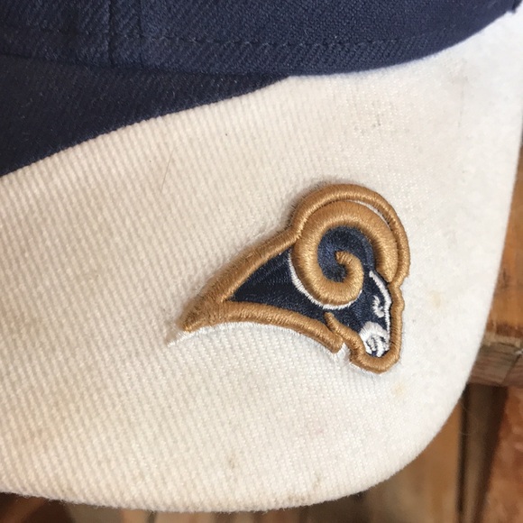 St Louis  Rams Men's Blue & White Reebok Adjustable Cap. Good Condition. OSFA. - Picture 10 of 12